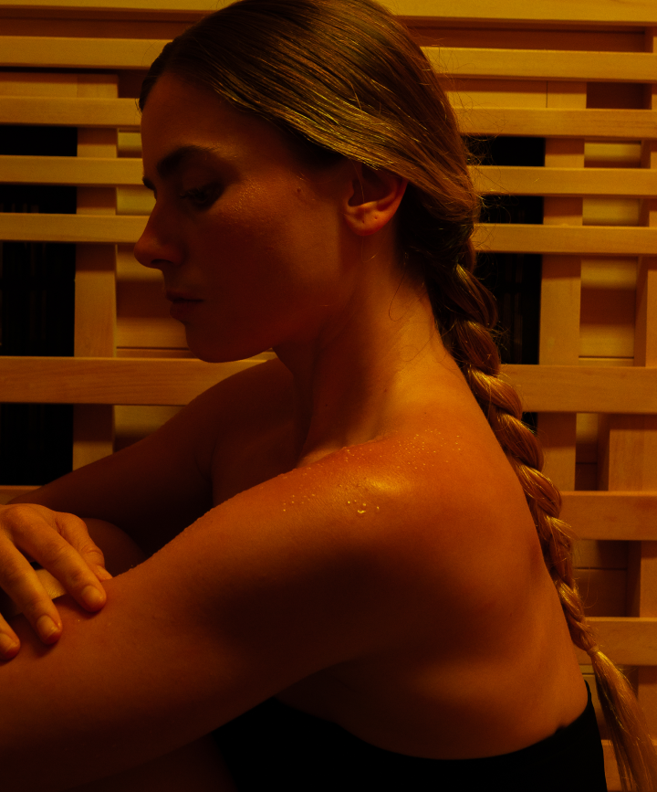 Woman in Sauna