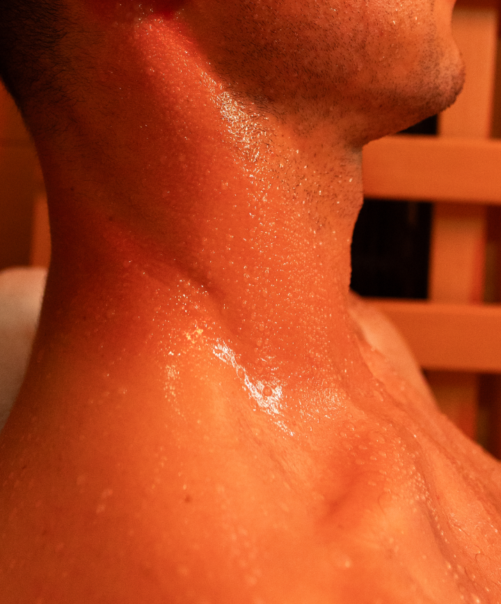 Man in Sauna