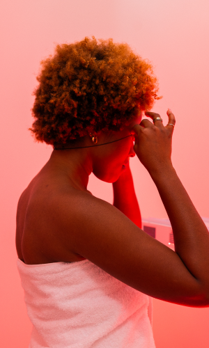 Woman in Red Light