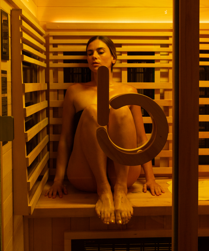 Woman in Sauna