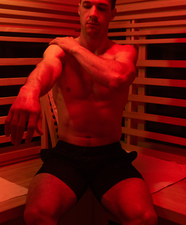 Man in Sauna