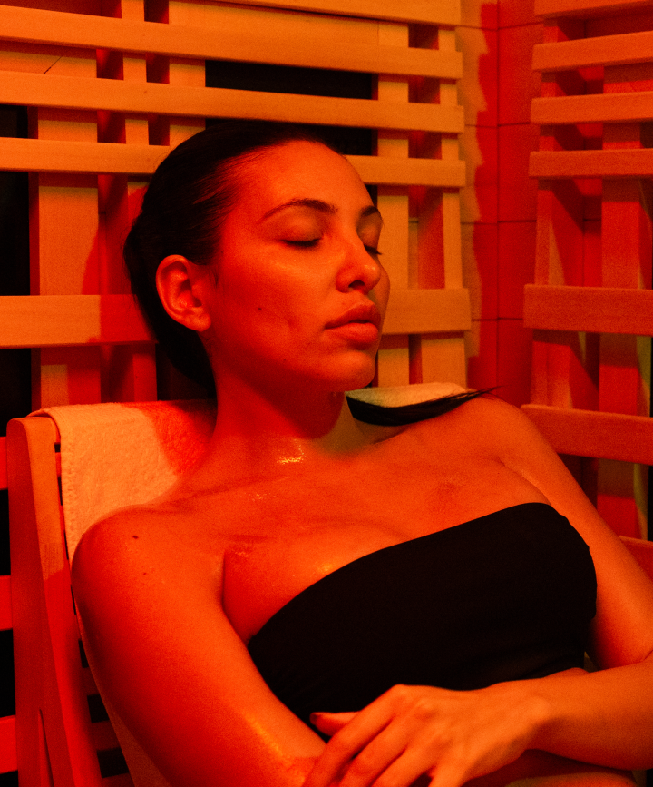 Woman in Sauna