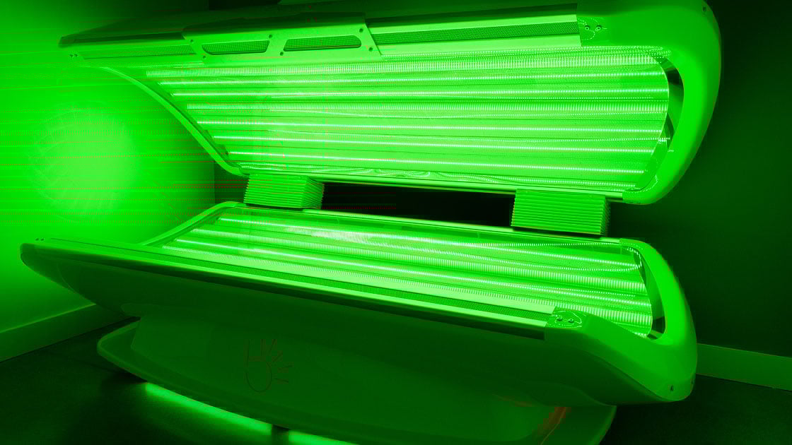 Green light sauna