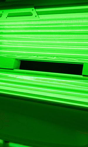 Green light sauna