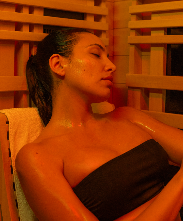 Woman in Sauna