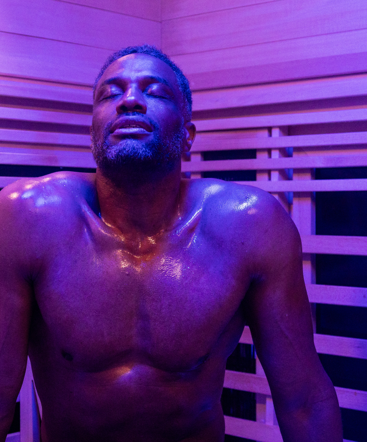 Man in Sauna